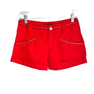 Le Jean Demaritime + Francois Girbaud Red Shorts Girls Size 12